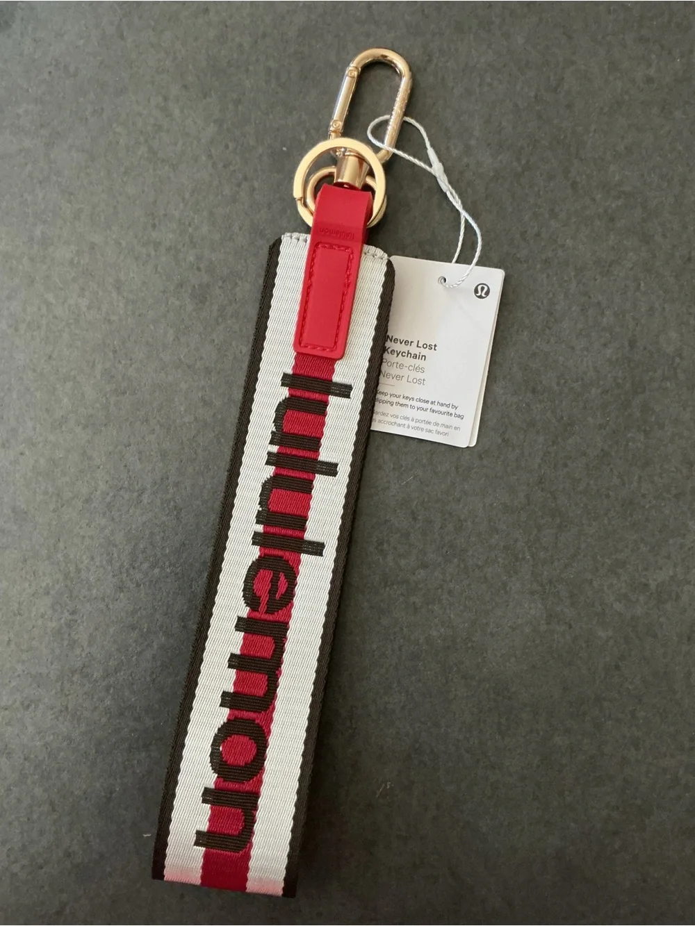 Lululemon never lost Keychain